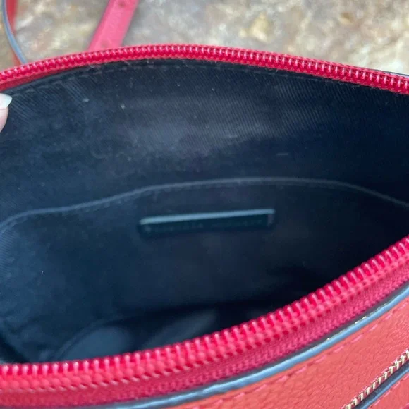 Rebecca Minkoff Mini 5 Zip Crossbody in Scarlet - Picture 4 of 10